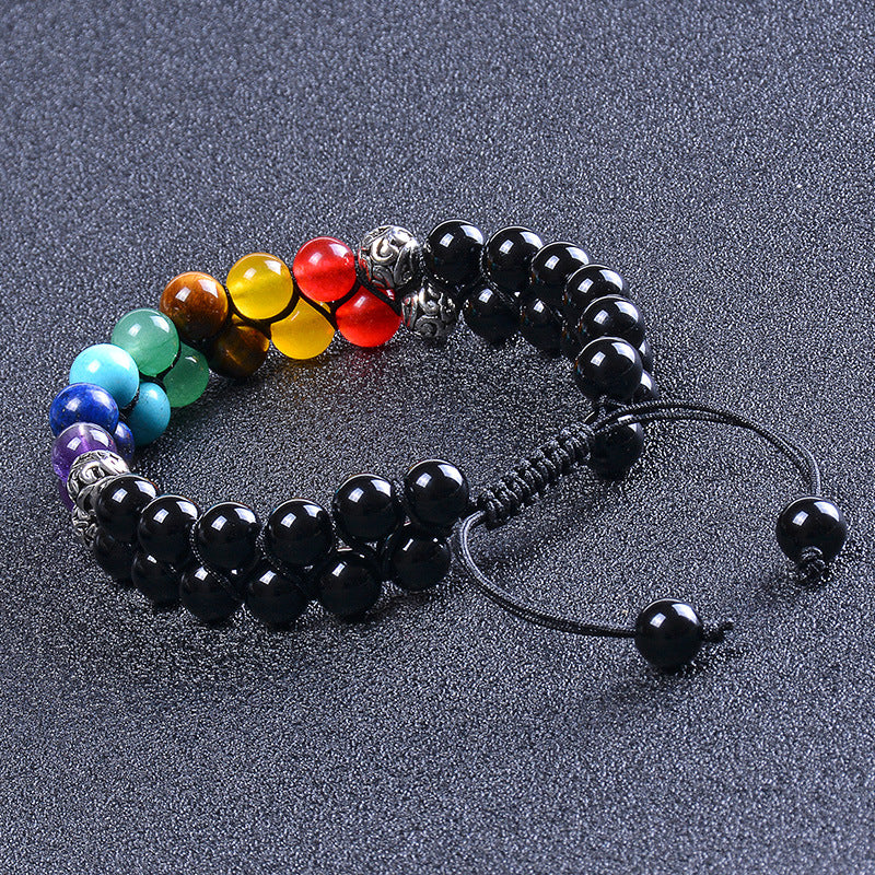 Seven Chakra Stone Bracelet - Energy Bracelet