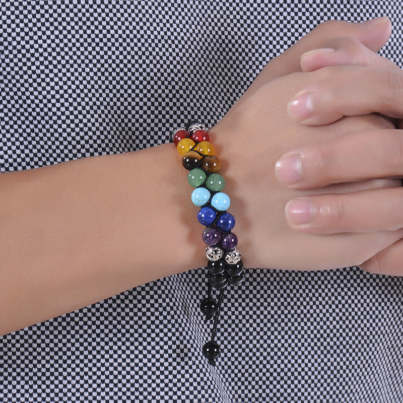 Seven Chakra Stone Bracelet - Energy Bracelet