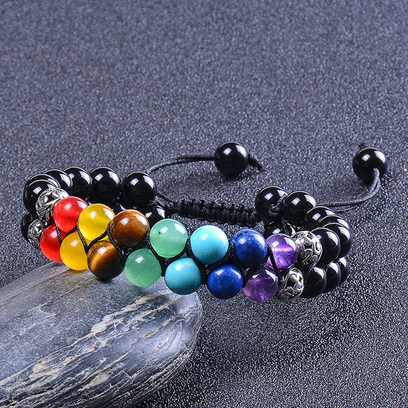 Seven Chakra Stone Bracelet - Energy Bracelet