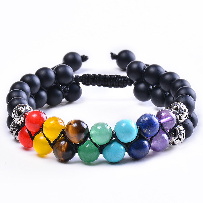 Seven Chakra Stone Bracelet - Energy Bracelet