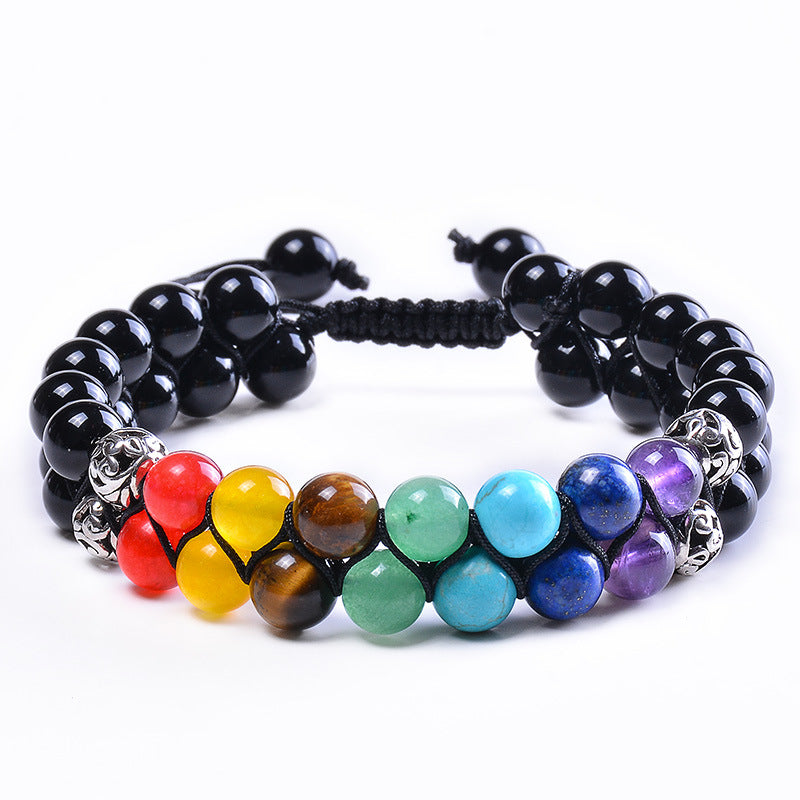 Seven Chakra Stone Bracelet - Energy Bracelet