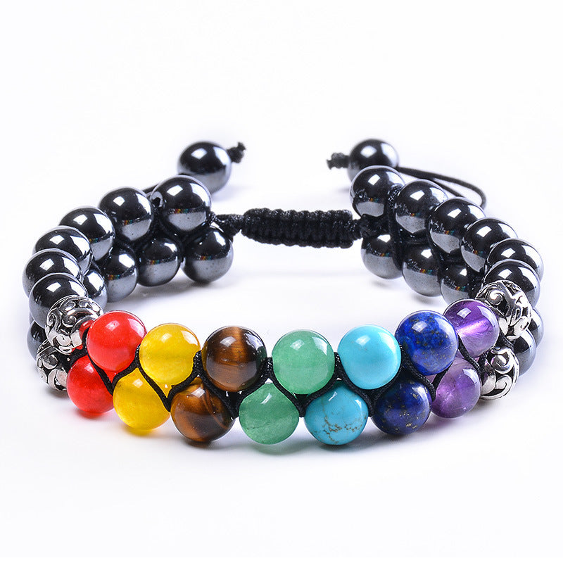 Seven Chakra Stone Bracelet - Energy Bracelet