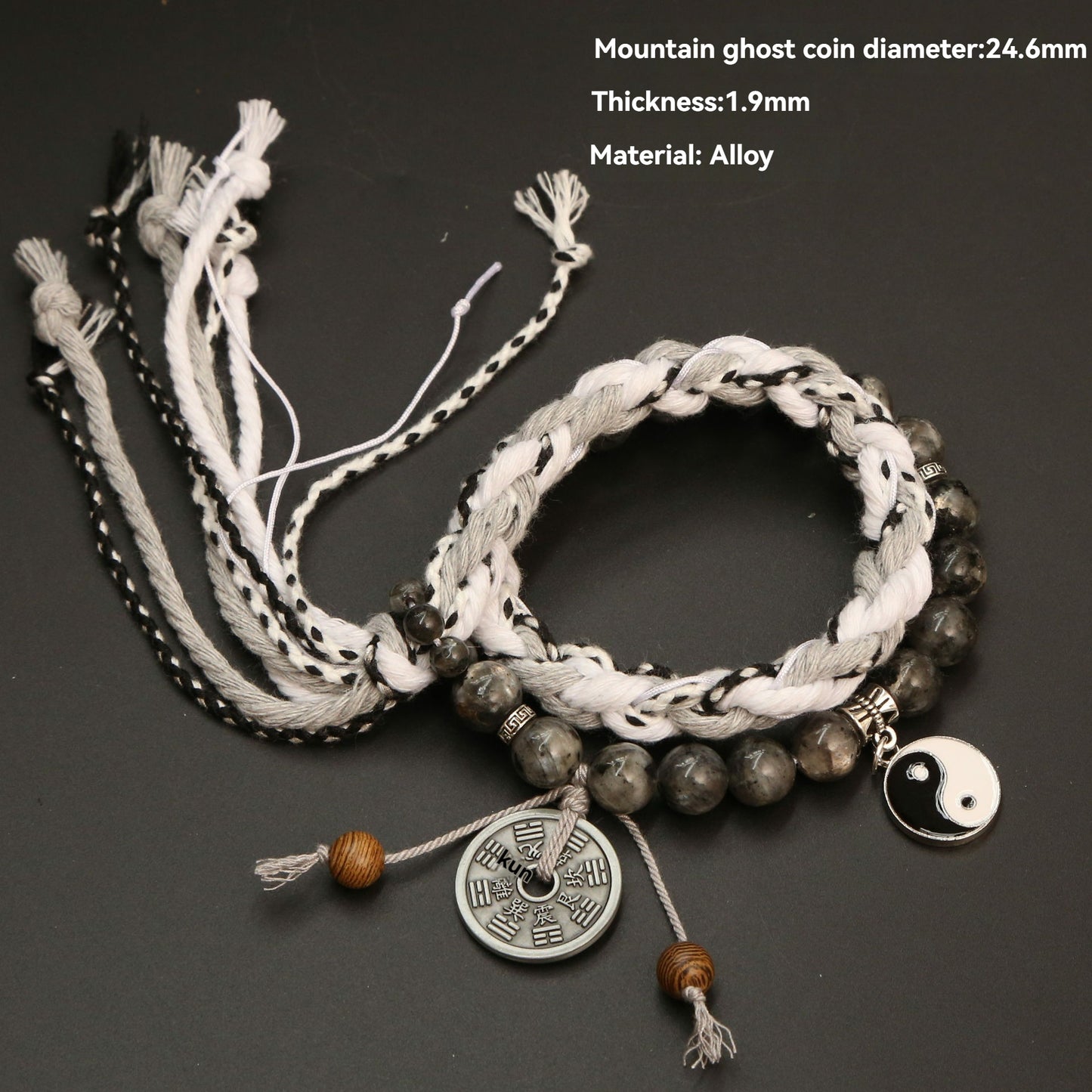 Mountain ghost spending money bracelet - good luck and fortune