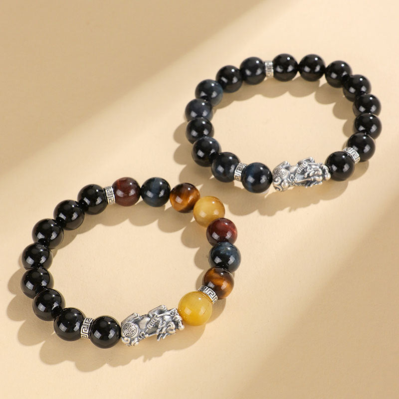 Black Onyx Pixiu Bracelet - Bracelet to Increase Wealth