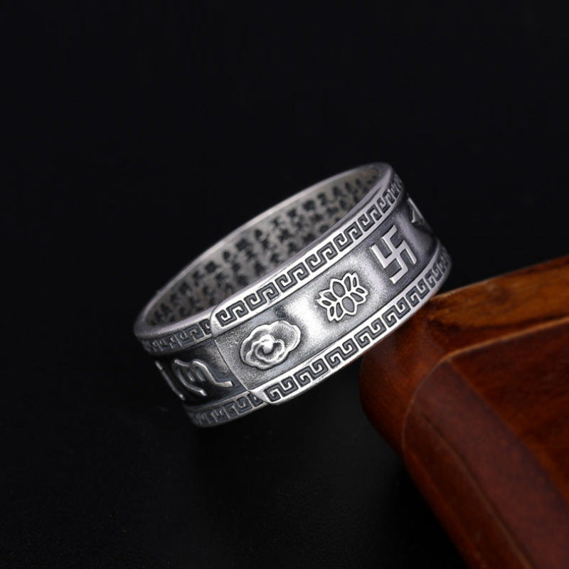 Feng Shui Pixiu Mantra Ring - Wealth & Protection